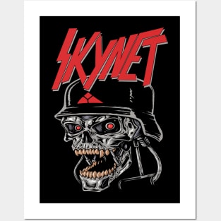 "SKYNET SCREAM" (FRONT AND BACK) Posters and Art